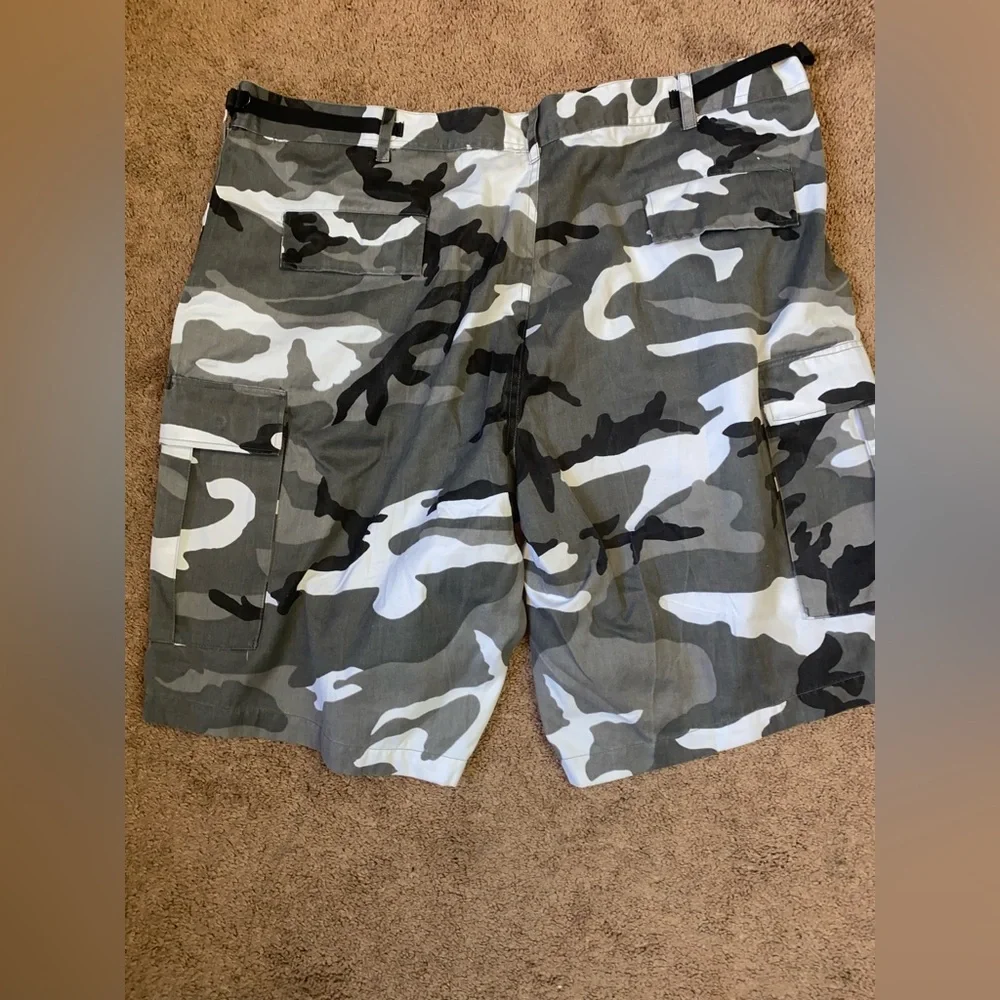 Men's Camouflage Cargo Shorts Military XXL